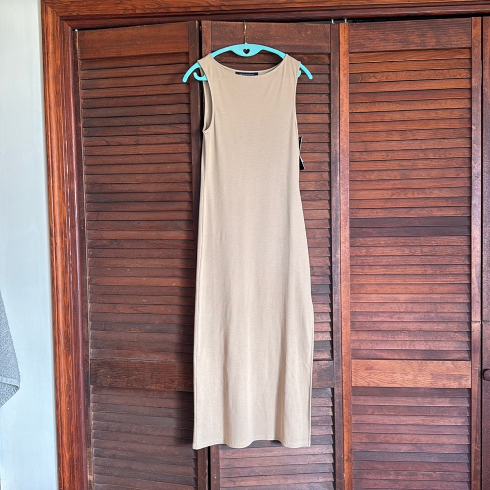 French Conection UK ribbed midi dress